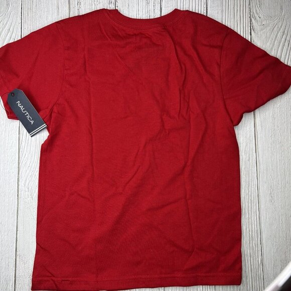 Nautica T Shirt Boys Size‎ 7 Crew Neck Logo Graphic Tee 7x - Picture 7 of 7